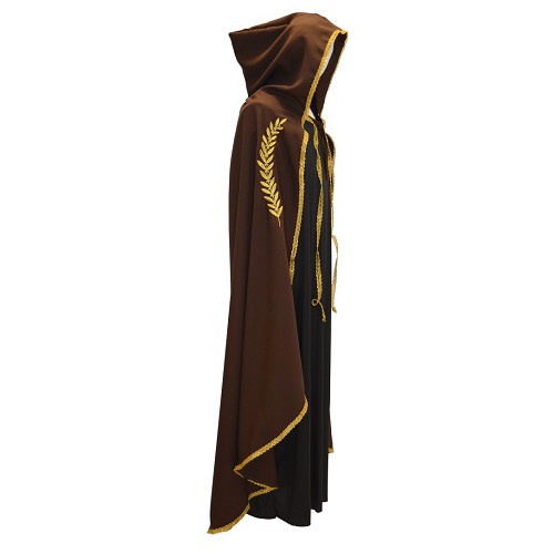 Marian casaco marrom ouro bordado t-l