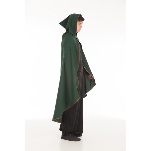 Pele de guarnição medieval casaco verde T-Xl