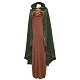 Pele de guarnição medieval casaco verde T-Xl