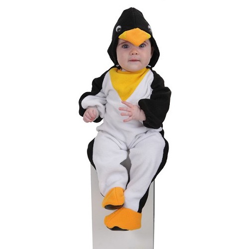 Bebê pinguim de fantasia (0 a 12 meses)