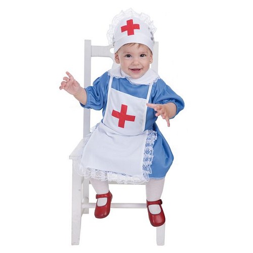 Enfermeira de fantasia bebê (0 a 12 meses)