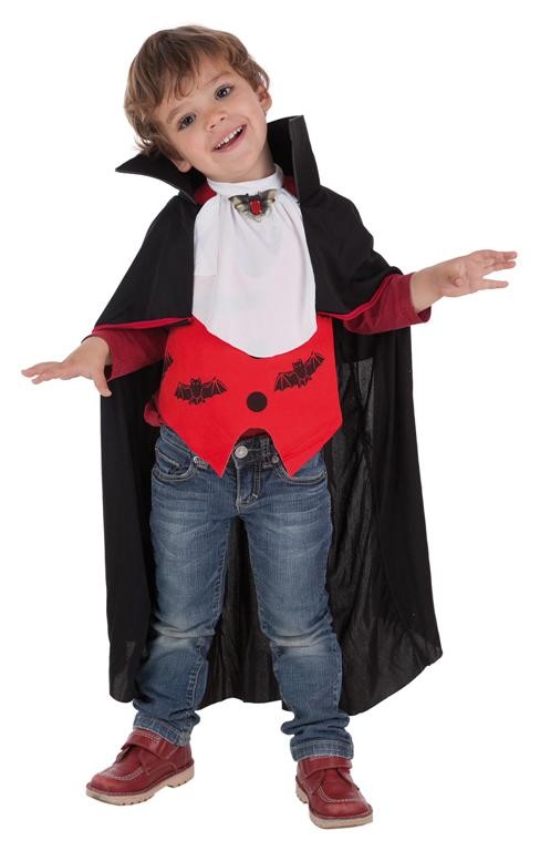 Fantasia vampiro gótico para crianças, traje infantil para meninas