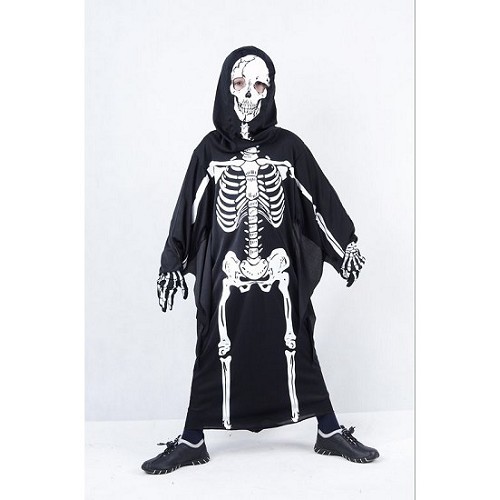 Fantasia infantil de túnica, esqueleto - Md