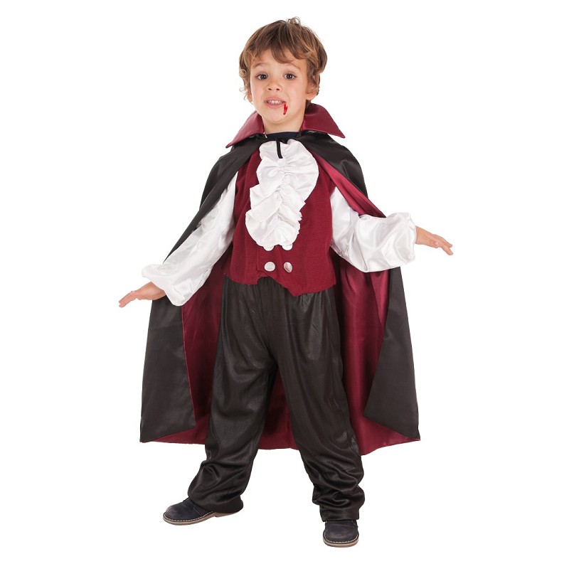 Fantasia vampiro gótico para crianças, traje infantil para meninas, dia das  bruxas, cosplay, vampiro