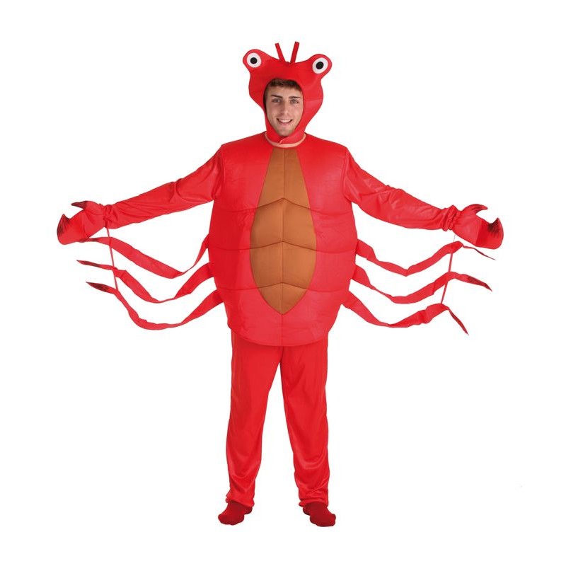 Caranguejo vermelho traje adulto