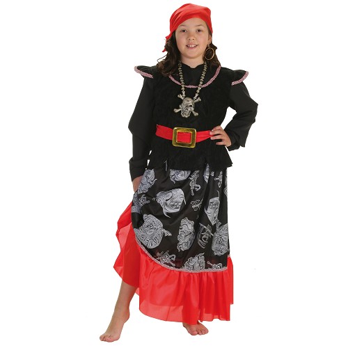 Caveira de pirata traje infantil
