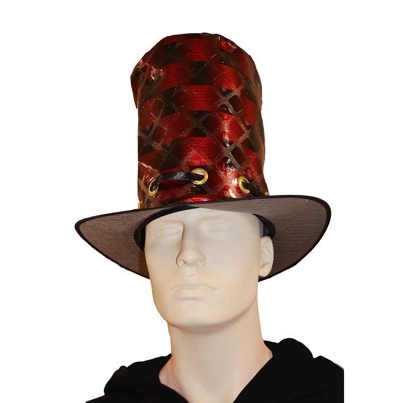 Vermelho e preto chapéu 34 cm H0078