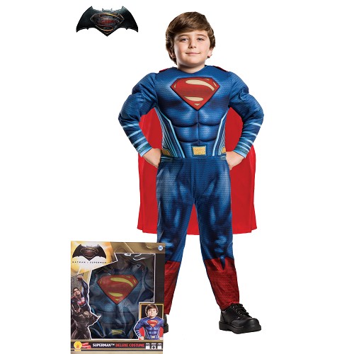 Superman traje DOJ Muscular Segurança Infantil