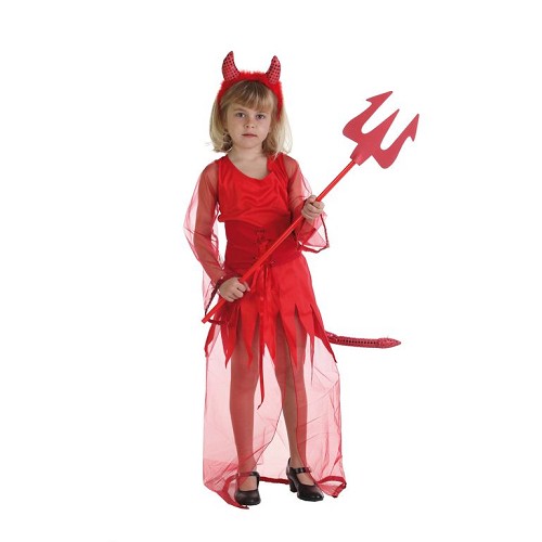 Disfraz Infantil Diabla Lentejuelas