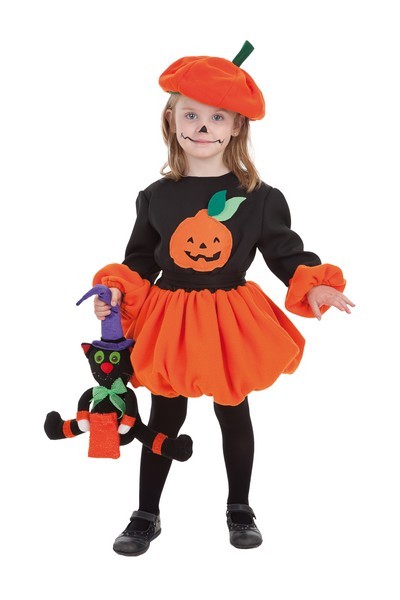 Fantasia Halloween Infantil Feminino Menina Abóbora