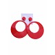 Pendientes Aros Rojos 0.8 CM