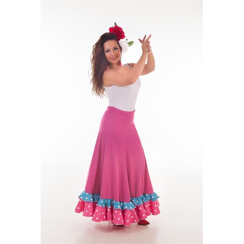 Falda Sevillana Fuxia Baile