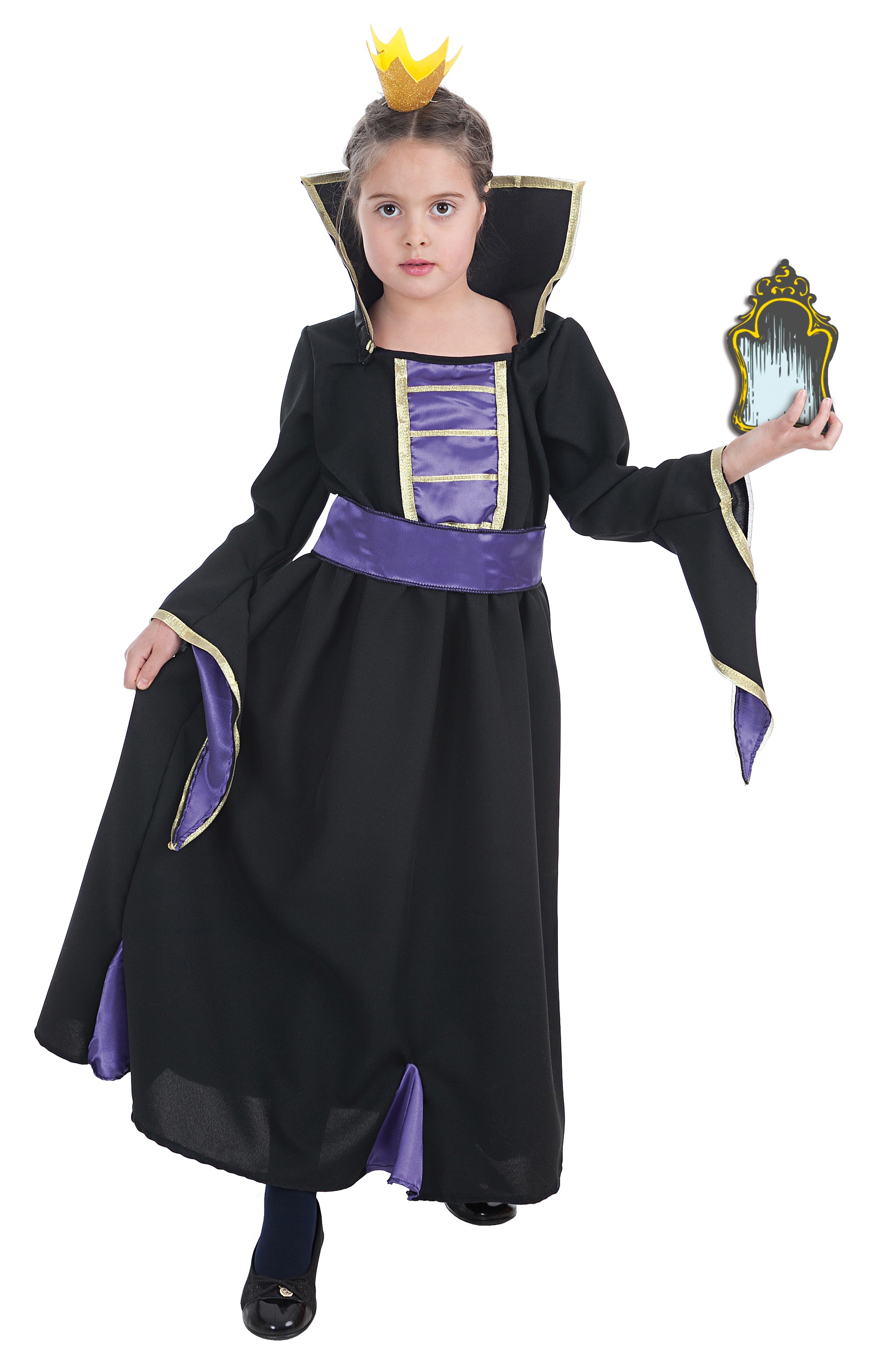 Fantasia Rainha Vampira Infantil Halloween Vestido Festa Top - 7