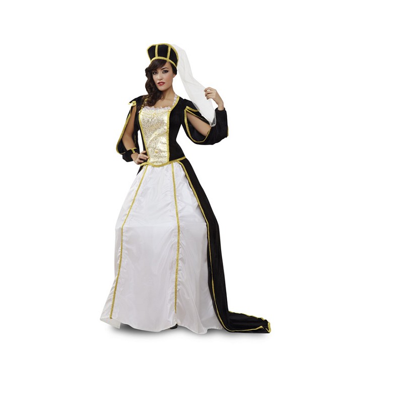 Disfraz Princesa Medieval Blanco Adulto