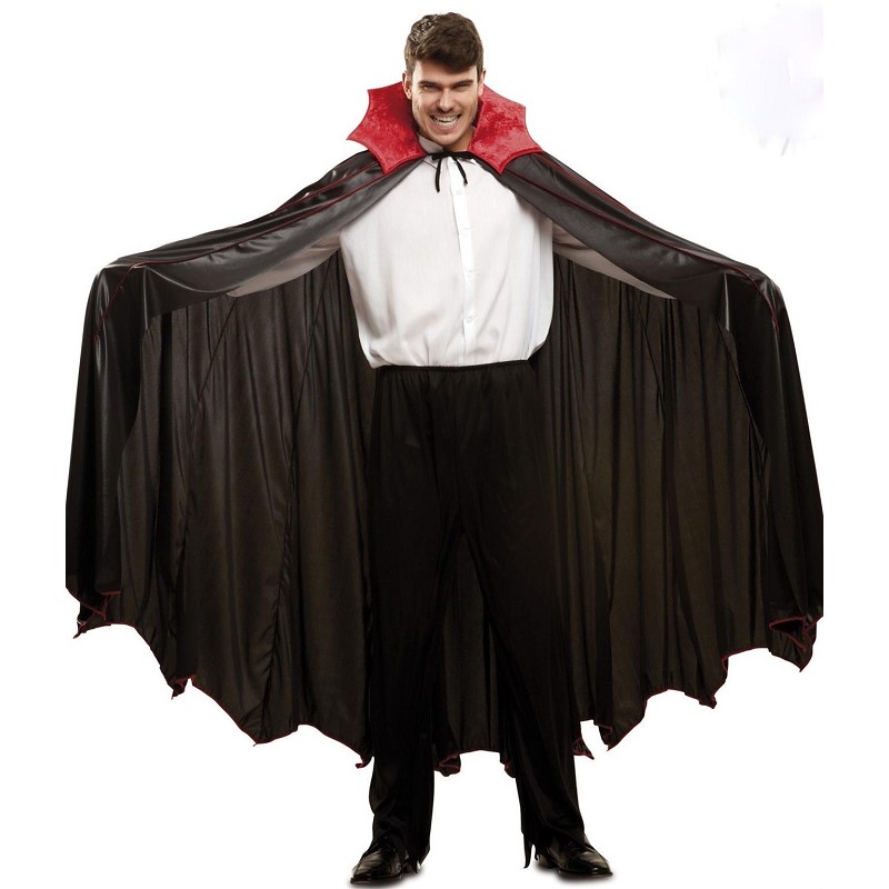 Fantasia Drácula Masculino Adulto Luxo Halloween Vampiro Lux