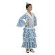 Disfraz Flamenca Huelva Turquesa Niña