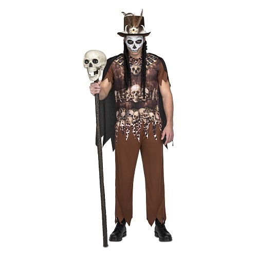 Pirata masculino com um disfarce assustador sobre fundo preto para o  halloween.