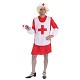 Fantasia adulto mulher Cruz Vermelha T-Xl