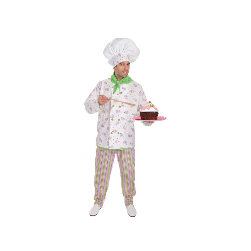 Chef de pastelaria traje adulto
